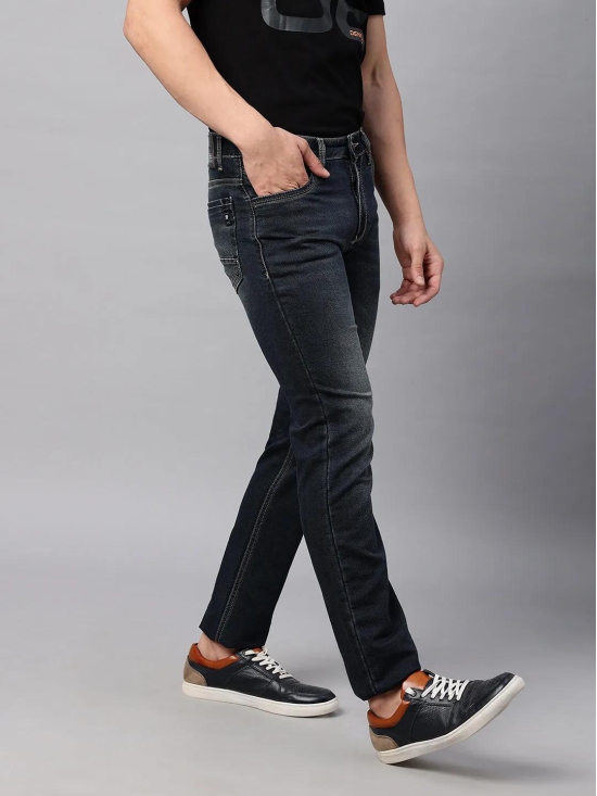 Dark Tinted Blue Slim Fit Jeans-36 / Blue