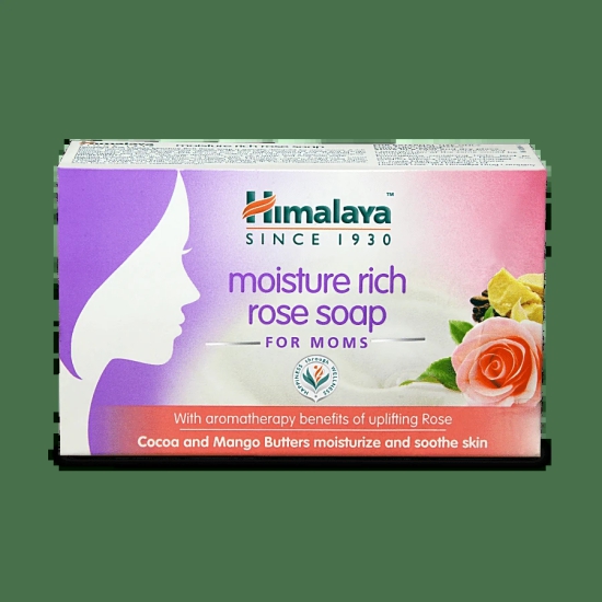 Himalaya Moisture Rich Rose Soap - For Moms, 75 G