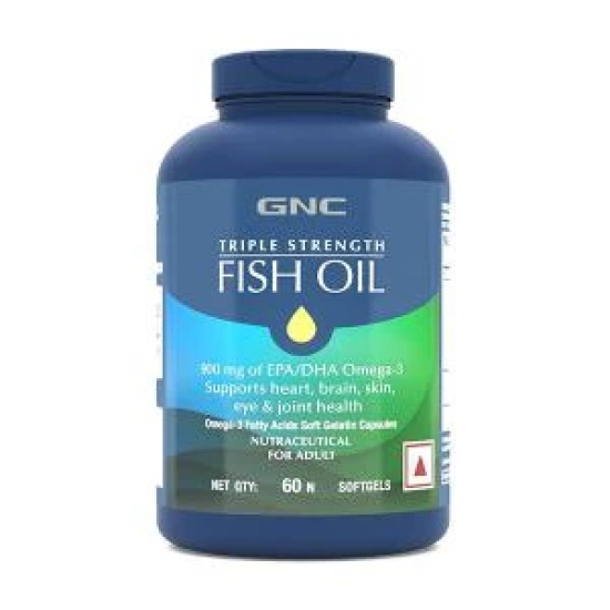 GNC Triple Strength Fish Oil SoftGel Cap  1x60