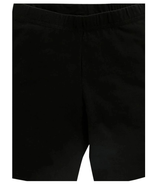 Leading Lady - Black Cotton Girls Cycling Shorts ( Pack of 3 ) - None