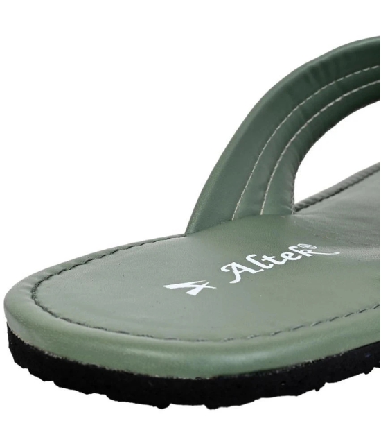 Altek Green Mens Thong Flip Flop - None