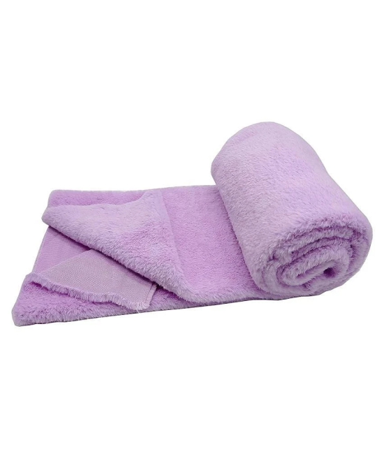 PRANSUNITA Super Soft Rabbit Carpet Fur Cloth, Size 38 x 32, Hair Length 2 cm, Used for Dresses, Home Furnishing, Soft Toys Making, and Jackets Etc, Color - Light Purple