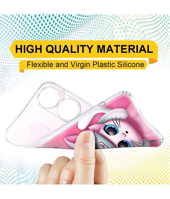 Fashionury Multicolor Printed Back Cover Silicon Compatible For Oppo A59 5G ( Pack of 1 )