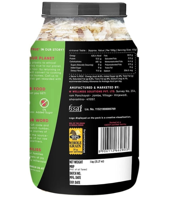 True Elements No Added Sugar Muesli 1000 gm