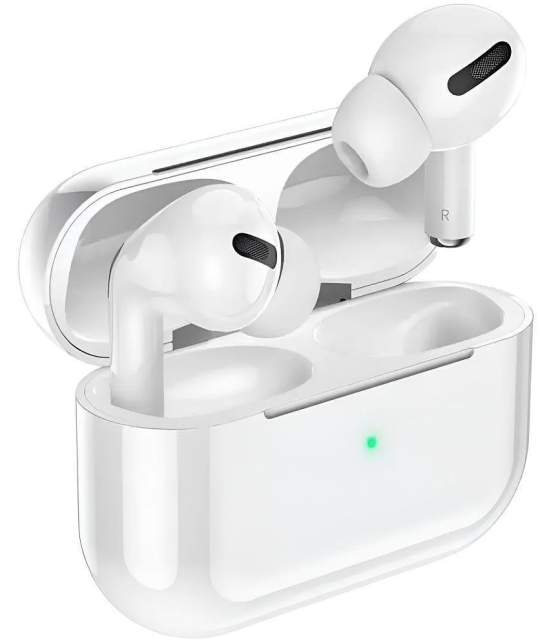 VEhop AirBuds Bluetooth True Wireless (TWS) In Ear 20 Hours Playback Powerfull bass,Fast charging IPX4(Splash & Sweat Proof) White