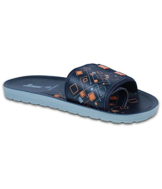 Paragon - Blue Mens Leather Slipper - None