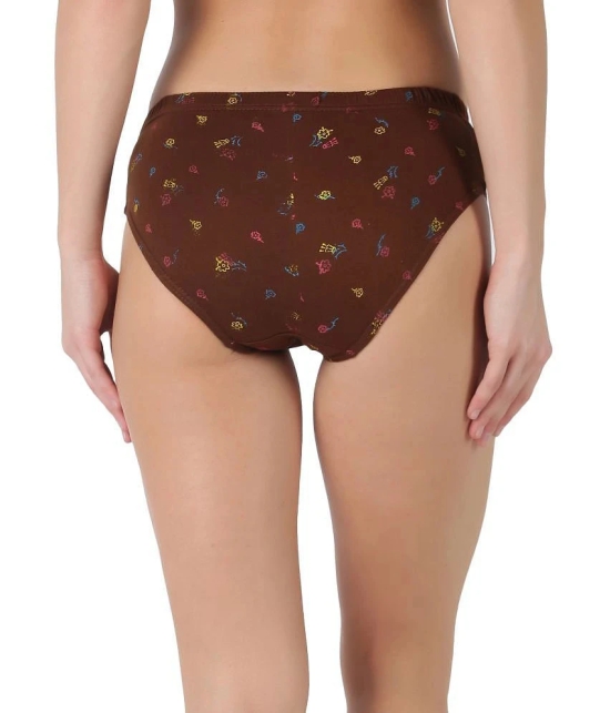 Dollar Multi Color Womens Panty Cotton Printed Womens Hipster ( Pack of 3 ) - None