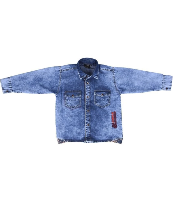 Kids Denim Full sleeves Shirt - None