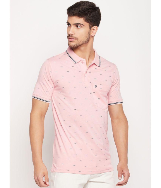 UNIBERRY - Pink Cotton Blend Regular Fit Mens Polo T Shirt ( Pack of 1 ) - None