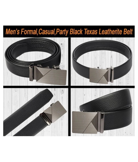 Loopa Black PU Formal Belt Pack of 1 - 34