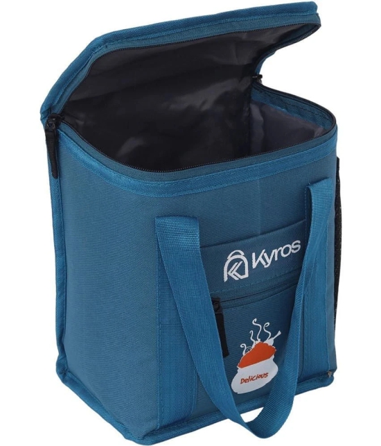 Kyros Blue Polyester Lunch Bag Pack of 1 - Blue