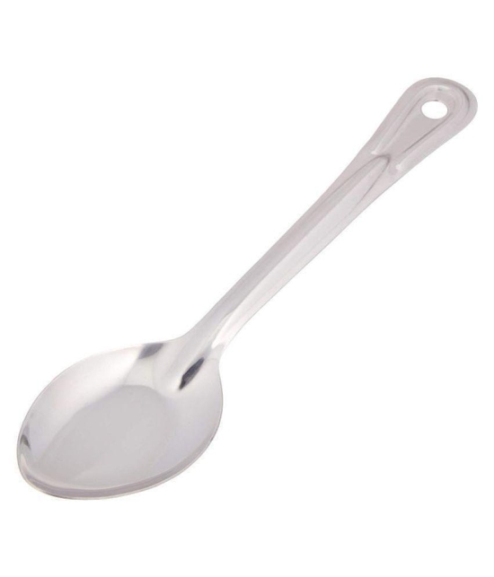 Single spoon rest with cooking spoon - Silver