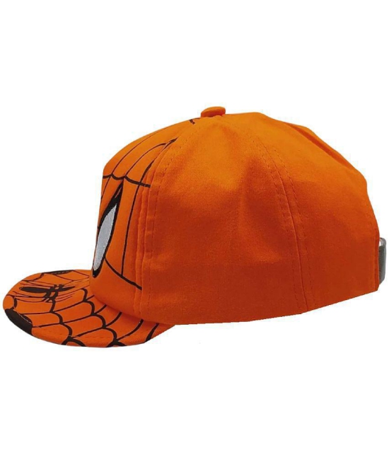 Zacharias unisex Kids Cotton Cap kc-09-Orange- (Pack of 1) (1-4 Years) - None