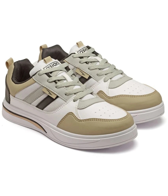 ASIAN SYDNEY-02 Beige Mens Sneakers - None