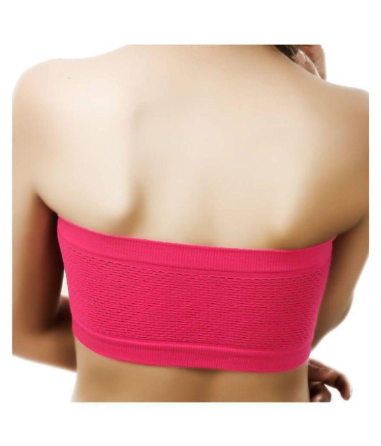 Shoppy Villa Cotton Tube Bra - Pink - None