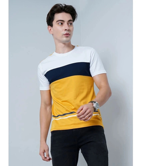 Paul Street - Yellow Cotton Blend Slim Fit Mens T-Shirt ( Pack of 1 ) - None