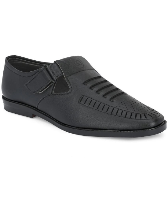 Leeport - Black Mens Sandals - None