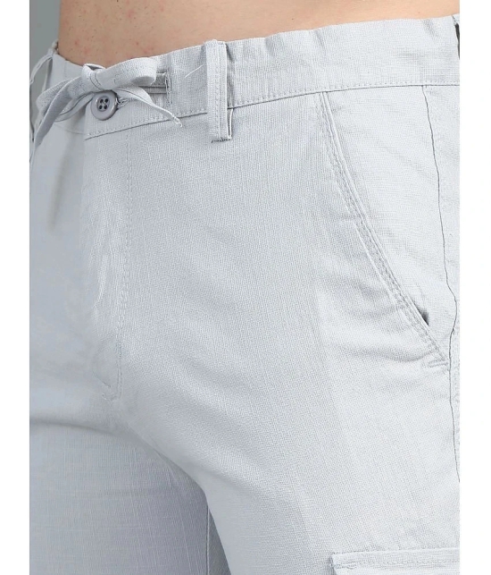 Paul Street Silver Linen Mens Shorts ( Pack of 1 ) - None