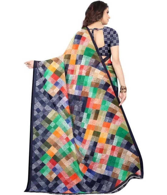 LEELAVATI - Multicolor Georgette Saree With Blouse Piece ( Pack of 4 ) - Multicolor