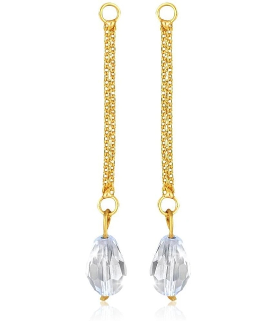 VIVASTRI Golden Drop Earrings ( Pack of 2 ) - Golden