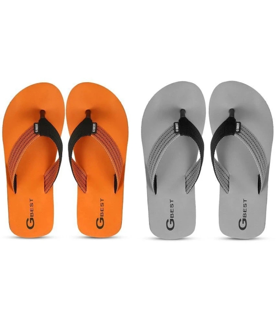 GBest Multicolor Mens Thong Flip Flop - None