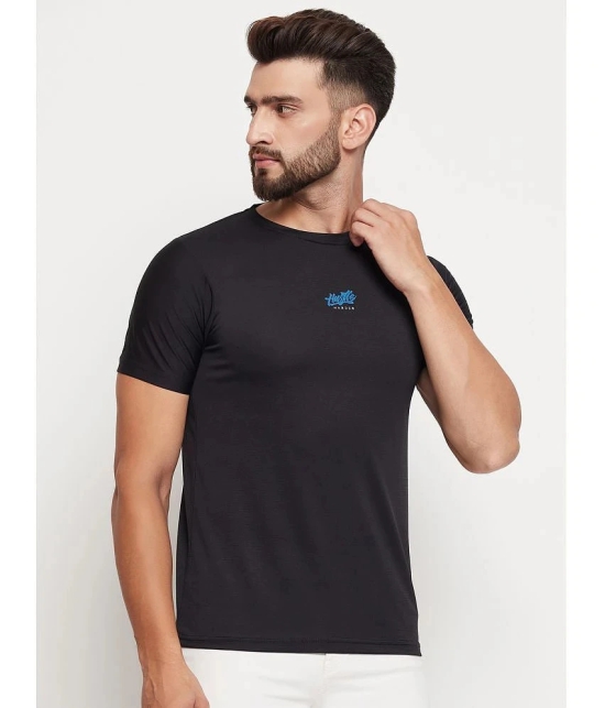 MXN - Black Cotton Blend Regular Fit Mens T-Shirt ( Pack of 1 ) - None