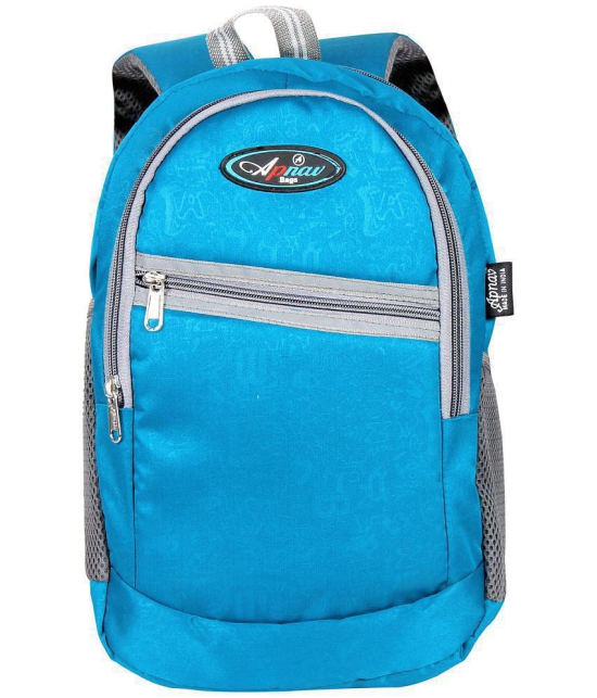 Apnav 15 Ltrs Blue Polyester College Bag - Blue