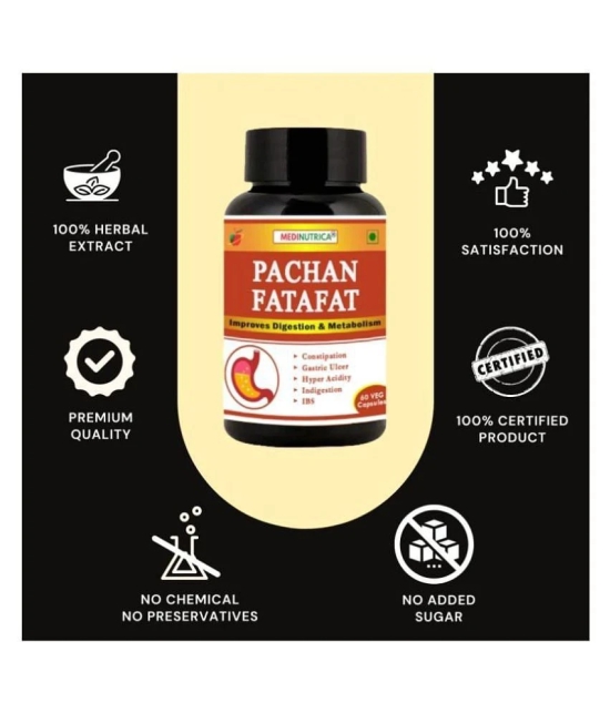 Medinutrica Pachan Fatafat Digestion Capsule 60 no.s Pack Of 1