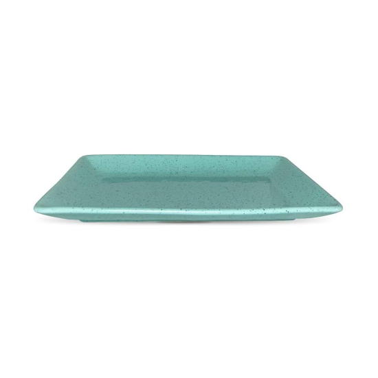 Ceramic Dining Studio Collection Aqua Blue Sprinkle Ceramic Designer 11 inches Serving Platter