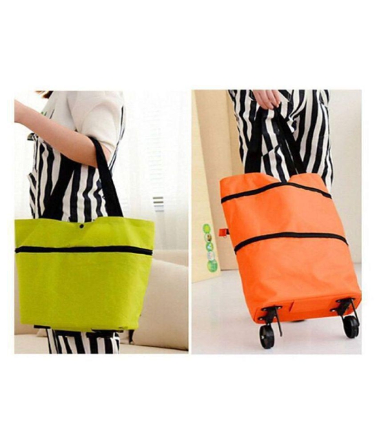 ASQURE Foldable Shopping Trolley Bag for Vegetables and Grocery BAG - 1 PCS