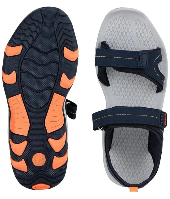 Campus - Navy Mens Floater Sandals - None