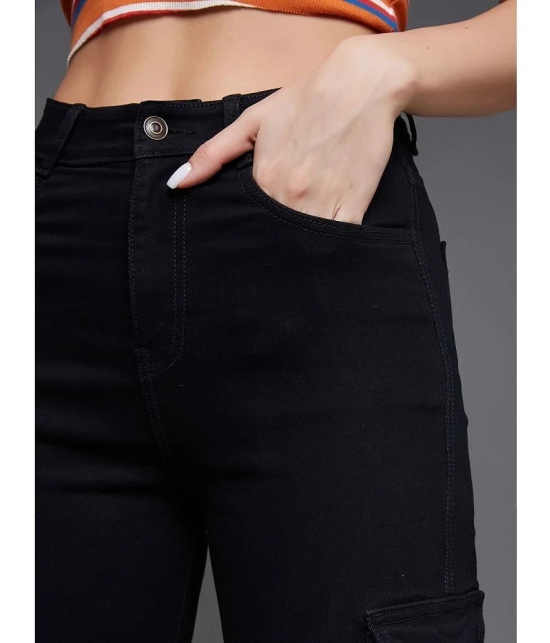 Miss Chase - Black Denim Wide Leg Womens Jeans ( Pack of 1 ) - None