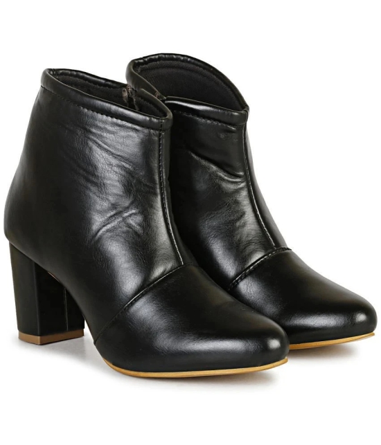 Saheb - Black Womens Ankle Length Boots - None