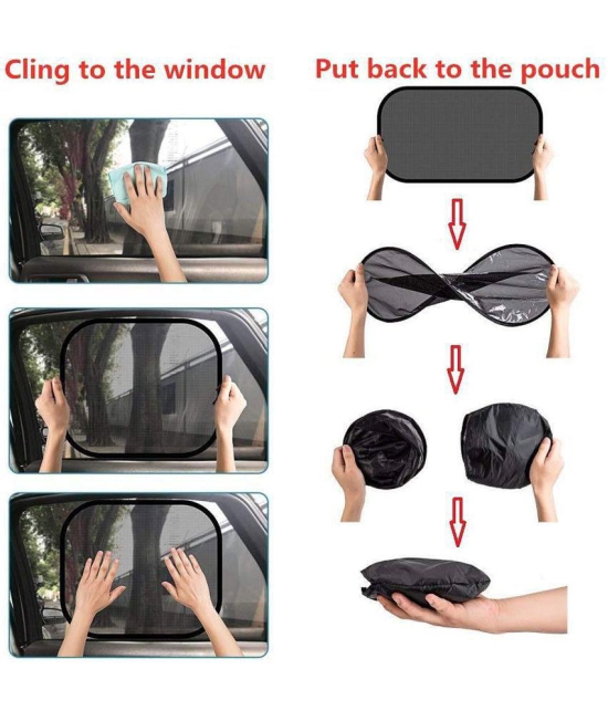 Penyan™ Universal Car Window Sunshades with Vacuum Cups (Set of 4, Black)