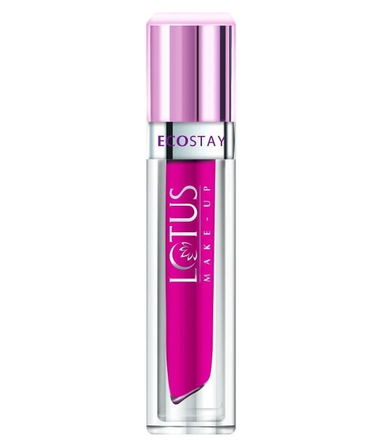 Lotus Make-Up Ecostay Matte Lip Lacquer - Fuchsia Girl (Colour Shade: Pink) 4g