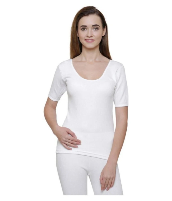 Bodycare Insider Cotton Blend Topwear - White - 4XL