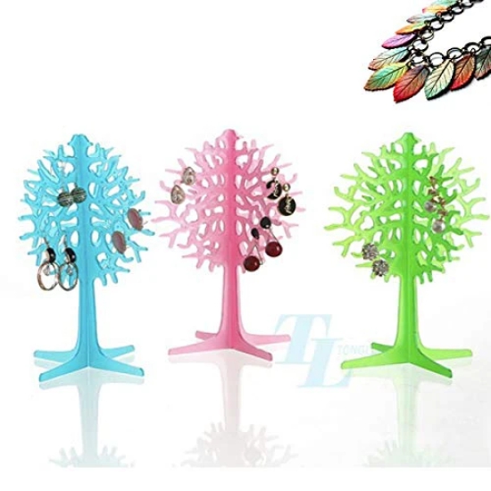 CONNECTWIDE Cristmas Tree Jewelry Necklace Stud Earring Holder Organizer Display Rack Tower Stand Tree Jewelry multi-functional Display/Stand/Holder/Rack