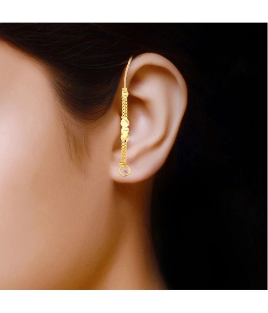 1gram gold Plated Kanchain Ear chain earcuff Ear to Ear Combo for Women & Girls - Golden