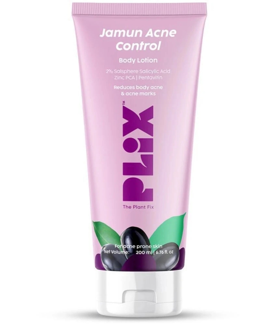 Plix Jamun Acne Control Body Lotion, Helps Reduce Active Acne & Fades Away Acne Marks(200 ml)