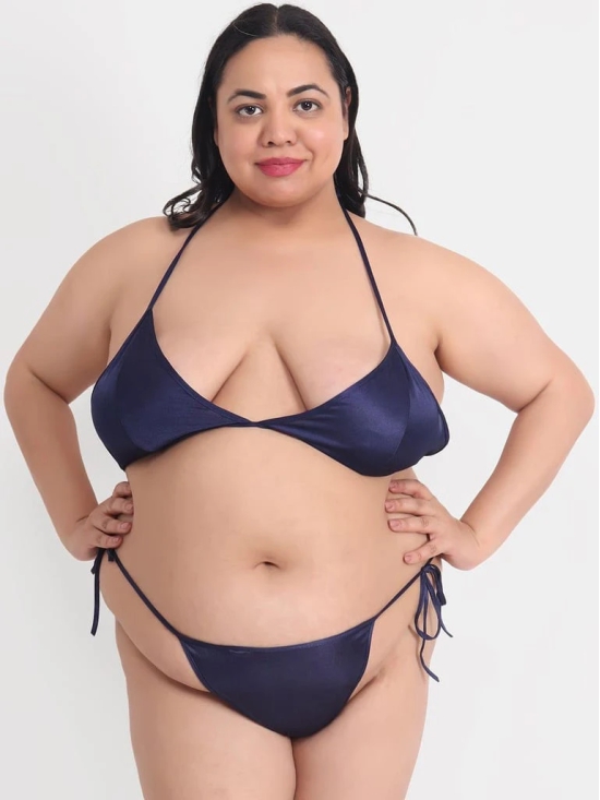 Plus Size Sexy Navy Honeymoon Bridal Bikini Set 11N