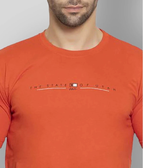 Zeffit - Cotton Blend Regular Fit Rust Mens Sports T-Shirt ( Pack of 1 ) - None