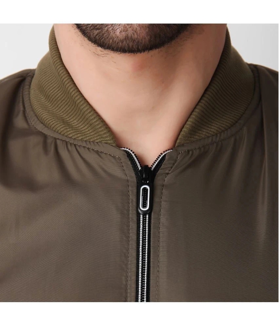 4B Nylon Mens Windcheater Jacket - Olive ( Pack of 1 ) - None