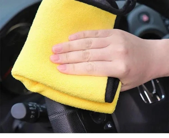 Uttamrobotics Super Absorbent Dual Sided Thick Lint &Streak Free Multipurpose Magic Microfiber Towel for Car,Bike,Home & Kitchen Cleaning ,Polishing & Detailing