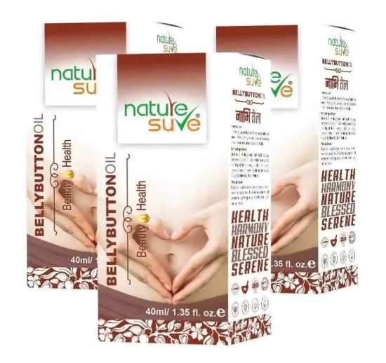 Nature Sure Belly Button Nabhi Oil for Health and Beauty in Men and Women - 40ml