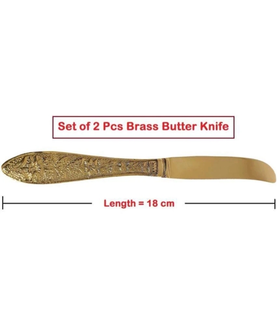 A & H ENTERPRISES - Brass Brass Table Knife ( Pack of 2 ) - Brass