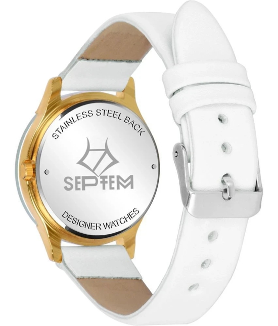 Septem Multicolor Leather Analog Mens Watch