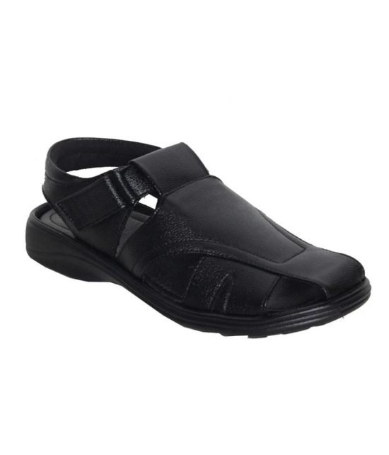 Leeport Black Floater Sandals - 8