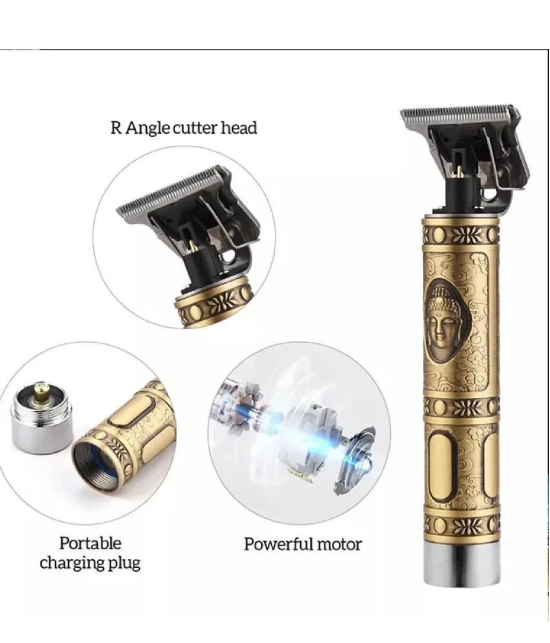 VEVO T9 Dragon Hair Gold Cordless Beard Trimmer With 45 minutes Runtime