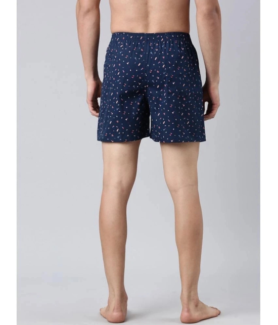 Joven Light Blue Cotton Mens Boxer- ( Pack of 2 ) - None