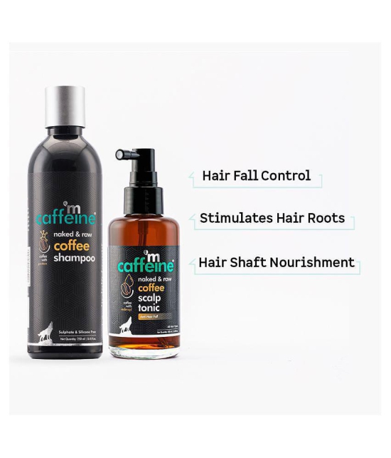 mCaffeine Coffee Hair Boost & Hair Fall Control Kit - Shampoo & Scalp Tonic 